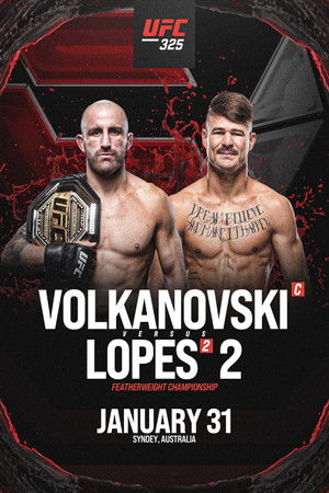 UFC 325: Volkanovski vs. Lopes 2 poszter