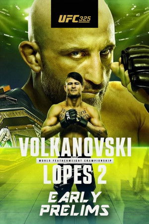 UFC 325: Volkanovski vs. Lopes 2 poszter