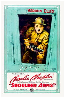 Chaplin, a katona poszter